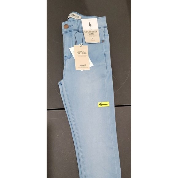 Women's Denim Co Jeans Super Stretch Ultra Soft Sz 4 Skinny Light Wash Blue Read - Picture 9 of 11